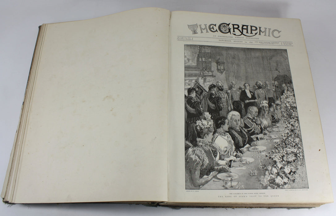 The Graphic; An Illustrated Weekly Newspaper; Volume 56, July - December 1897. King Rama V of Siam.