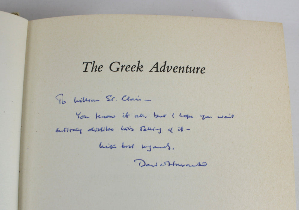The Greek Adventure (Lord Byron), by David Howarth, signed, first edition