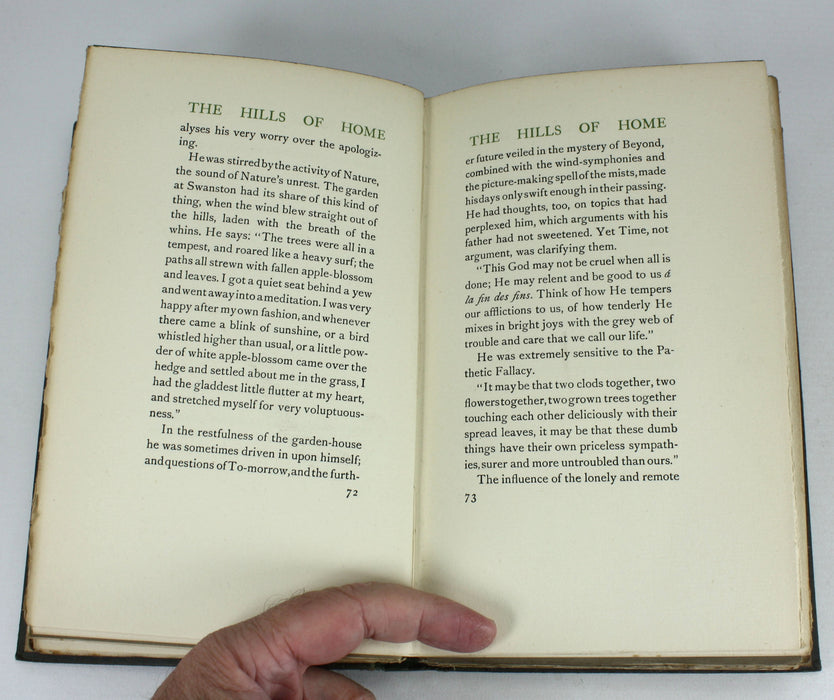 The Hills of Home by Lauchlan Maclean Watt & Four Pentland Essays by Robert Louis Stevenson 1914