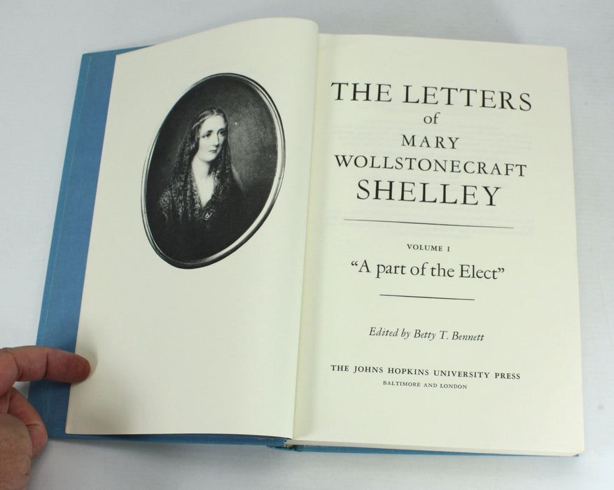 The Letters of Mary Wollstonecraft Shelley, 3 Vols, Betty T. Bennett, 1980