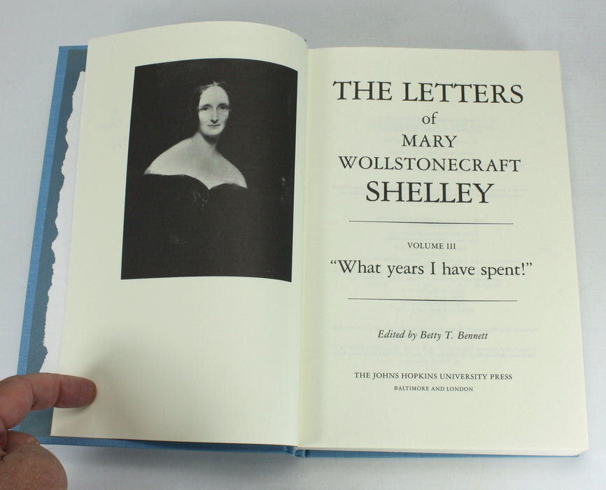 The Letters of Mary Wollstonecraft Shelley, 3 Vols, Betty T. Bennett, 1980