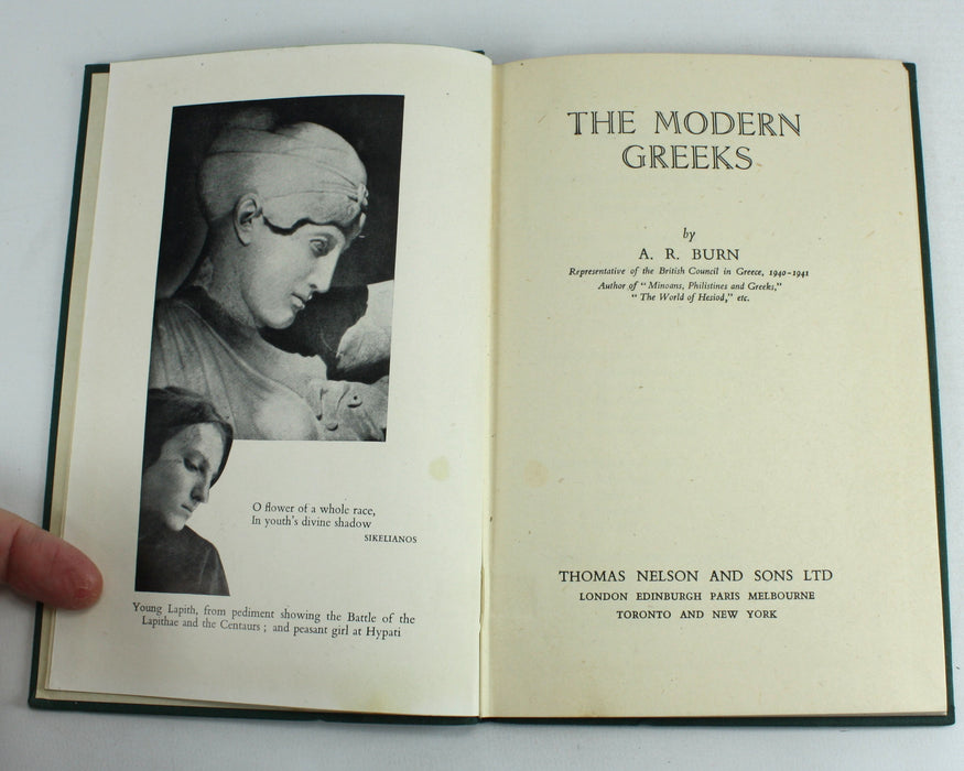 The Modern Greeks by A.R. Burn, 1944