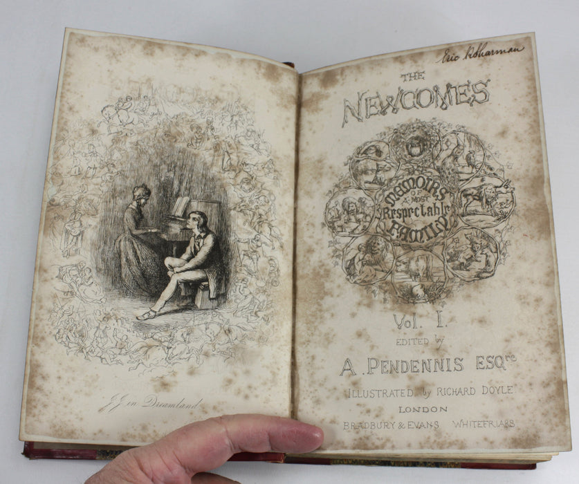 The Newcombes, A. Pendennis (William Makepeace Thackeray), 1854 & 1855, 2 Volume Set