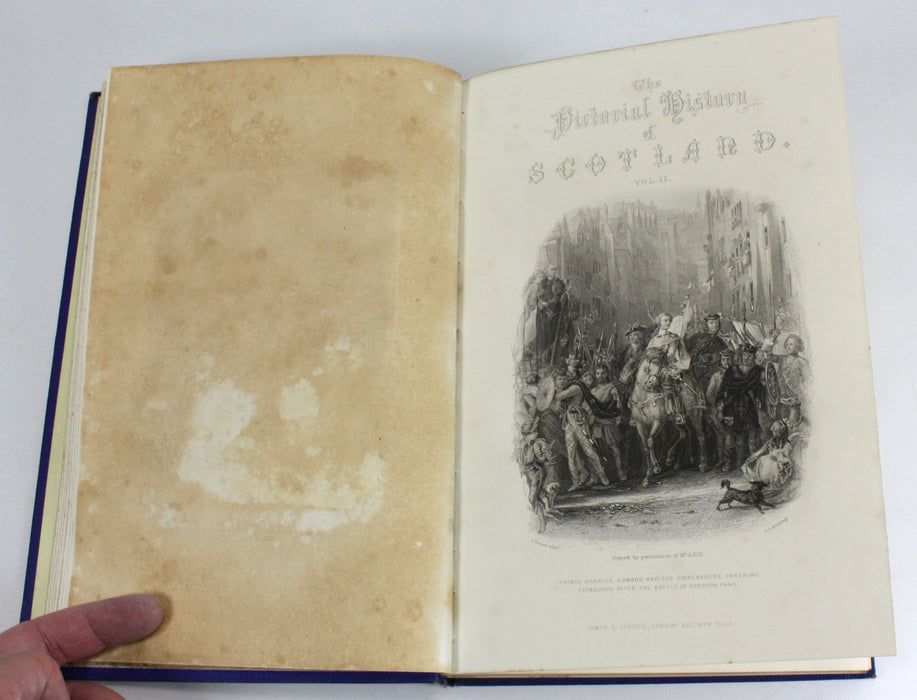 The Pictorial History of Scotland, 1859. 8 Divisions complete. James Taylor.