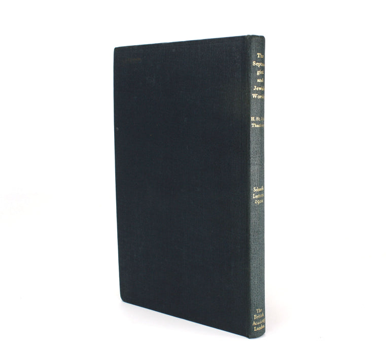 The Septuagint and Jewish Worship, H. St. John Thackeray, The Schweich Lectures, 1923