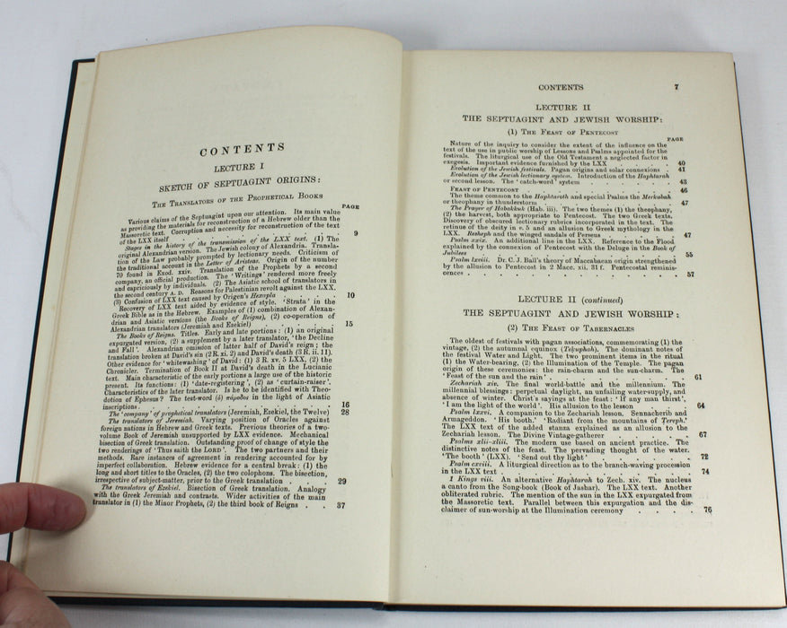 The Septuagint and Jewish Worship, H. St. John Thackeray, The Schweich Lectures, 1923