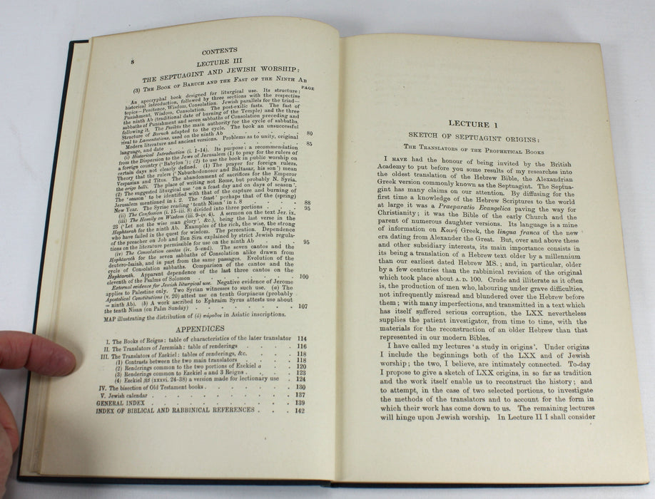 The Septuagint and Jewish Worship, H. St. John Thackeray, The Schweich Lectures, 1923