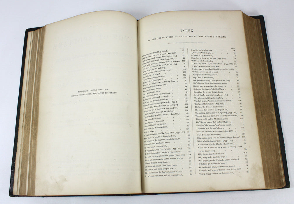 The Songs of Scotland, George Farquhar Graham, Music Book - 3 Volumes bound as one, Victorian era. Book NM2.