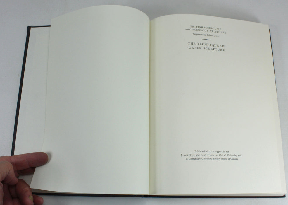 The Technique of Greek Sculpture in the Archaic and Classical Periods, Sheila Adam, 1966