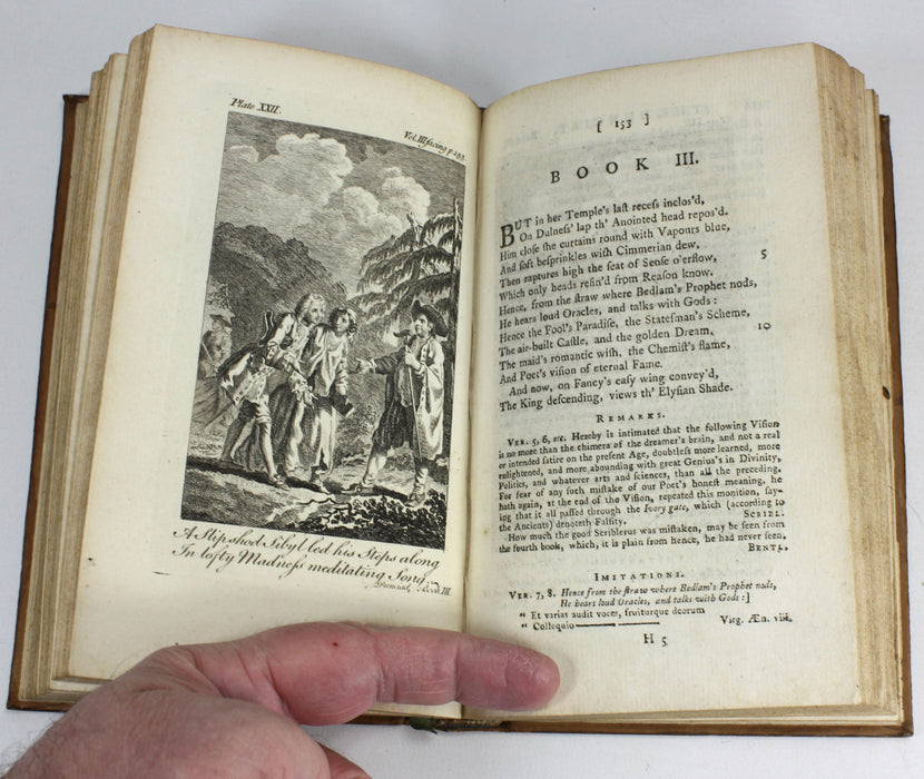 The Works of Alexander Pope, Esq, Volume III, containing the Dunciad, in Four Books, 1764