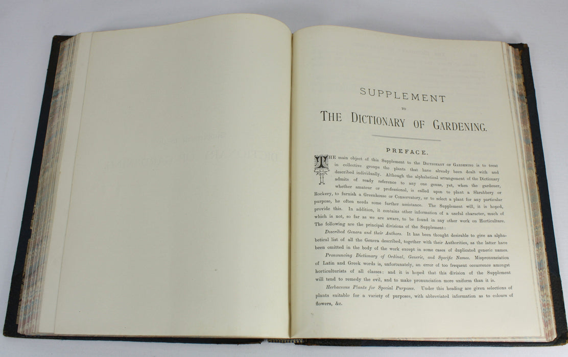 The illustrated Dictionary of Gardening, George Nicholson, 4 Volumes Complete with Supplement, 1885 - 1888