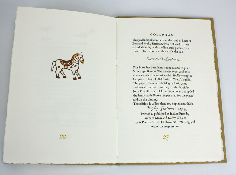 Their Book of Toys from India, Bert & Molly Eastman, signed, numbered, limited edition