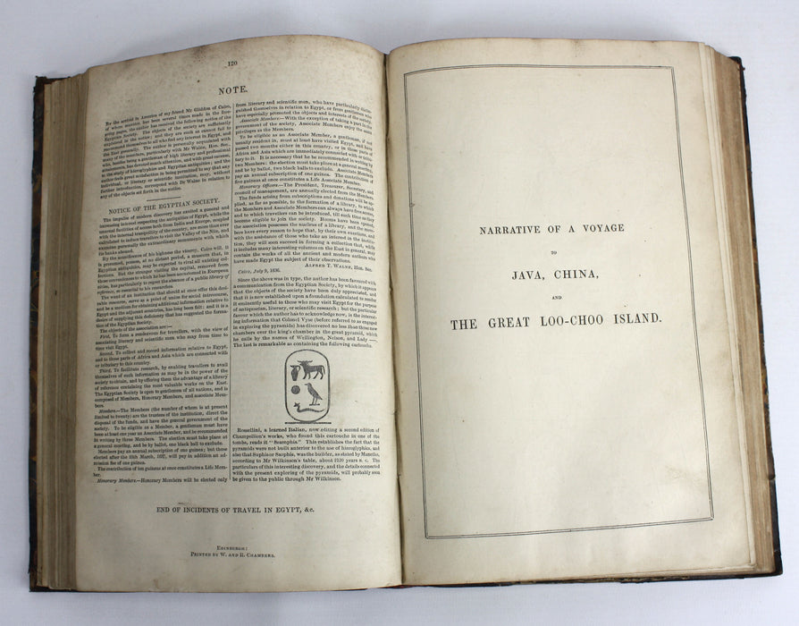 Travels and Voyages; Burman Empire, Holy Land, China, Java; Howard Malcom, J.L. Stephens, Basil Hall, George Anson; 1840