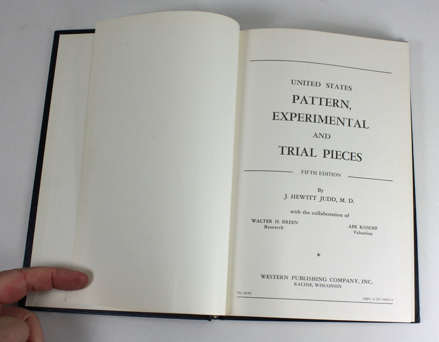 United States Pattern, Experimental and Trial Pieces, J. Hewitt Judd, 1974
