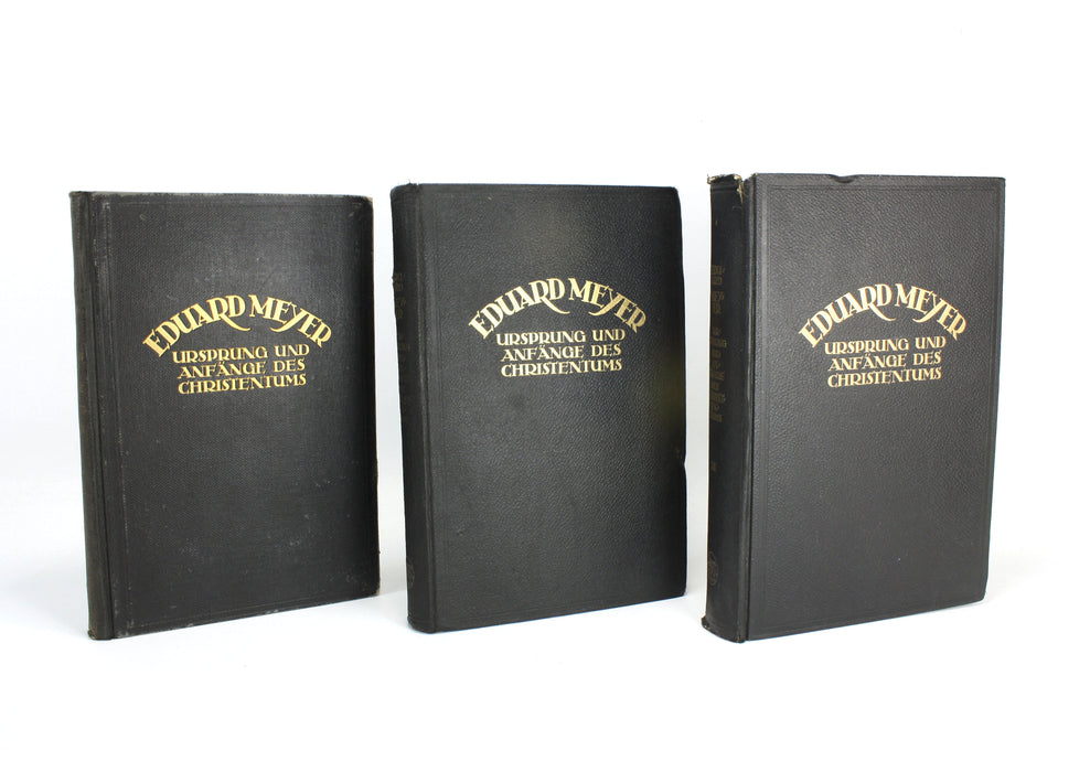 Ursprung und Anfänge des Christentums by Eduard Meyer, 3 Volumes complete, 1921-1923