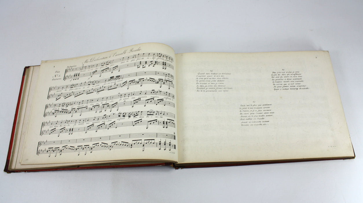 Original 19th Century Sheet Music Book, pre-Victorian era. Book M1.