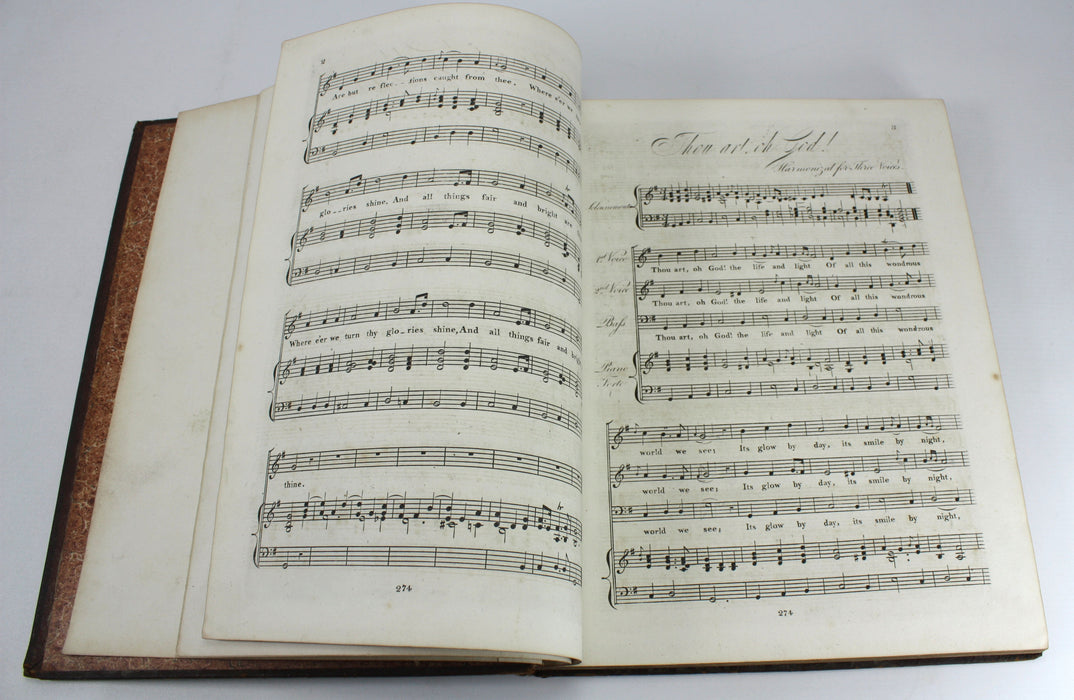 Original 19th Century Sheet Music Book, pre-Victorian era. Book M2.