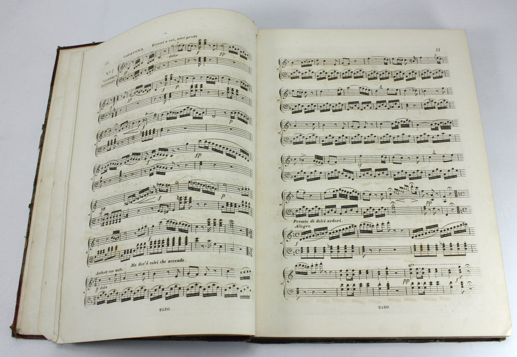 Original 19th Century Sheet Music Book, pre-Victorian era. Book M3.