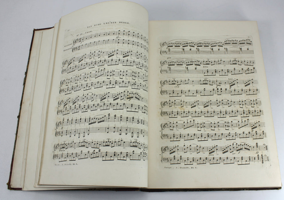 Original 19th Century Sheet Music Book, pre-Victorian era. Book M3.