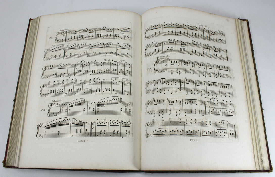 Original 19th Century Sheet Music Book, pre-Victorian era. Book M3.