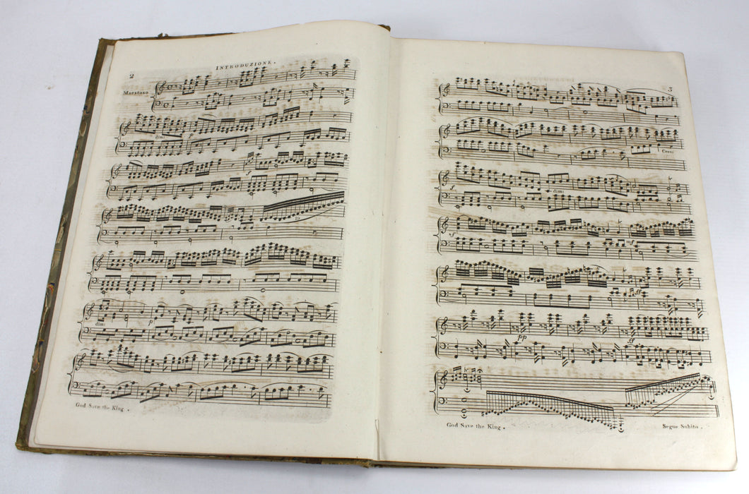 Original 19th Century Sheet Music Book, pre-Victorian era. Book M5.