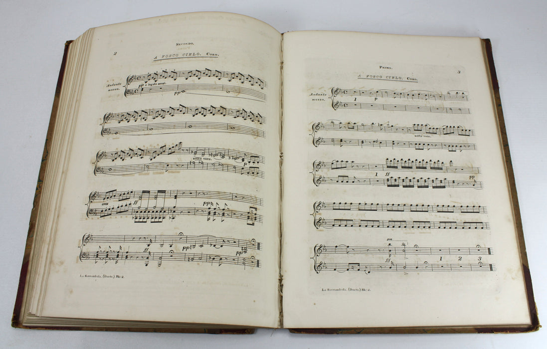 Original 19th Century Sheet Music Book, pre-Victorian era. Book M6.