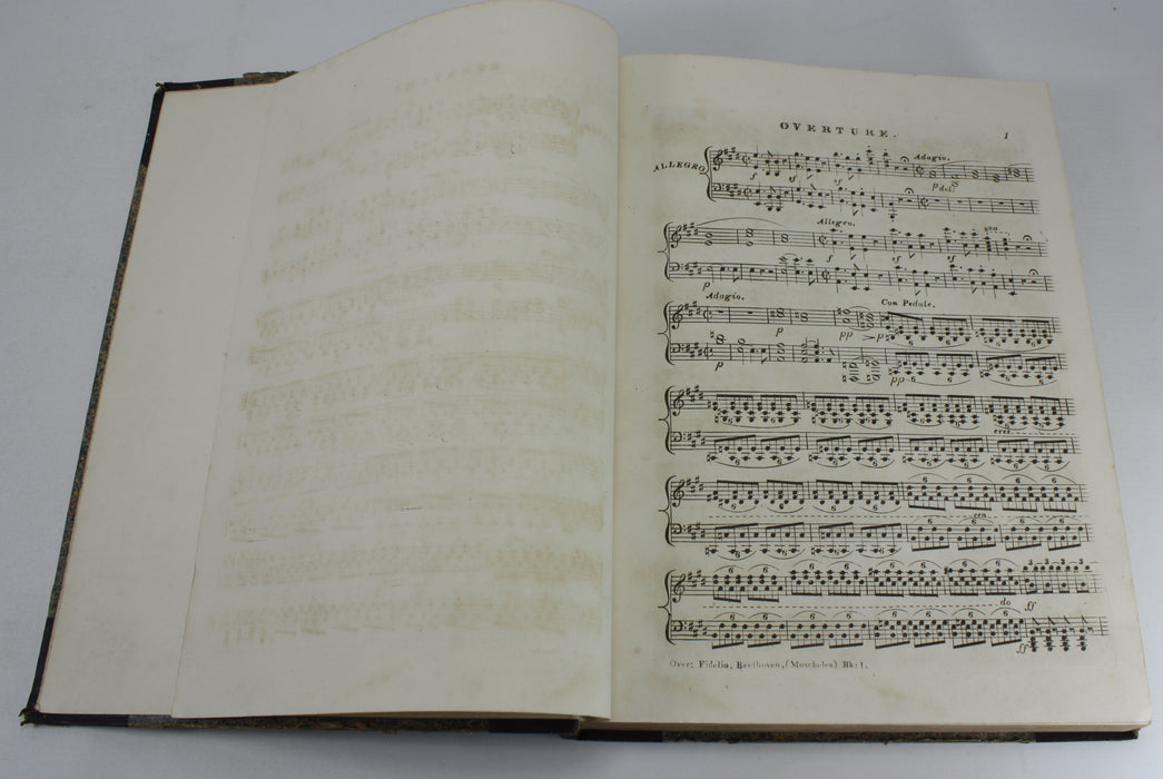 Original 19th Century Sheet Music Book, pre-Victorian era. Book M7.