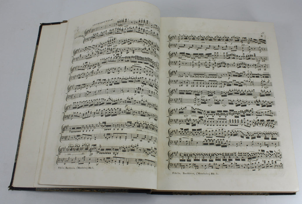 Original 19th Century Sheet Music Book, pre-Victorian era. Book M7.
