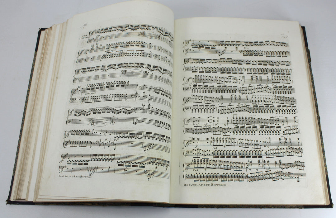 Original 19th Century Sheet Music Book, pre-Victorian era. Book M7.