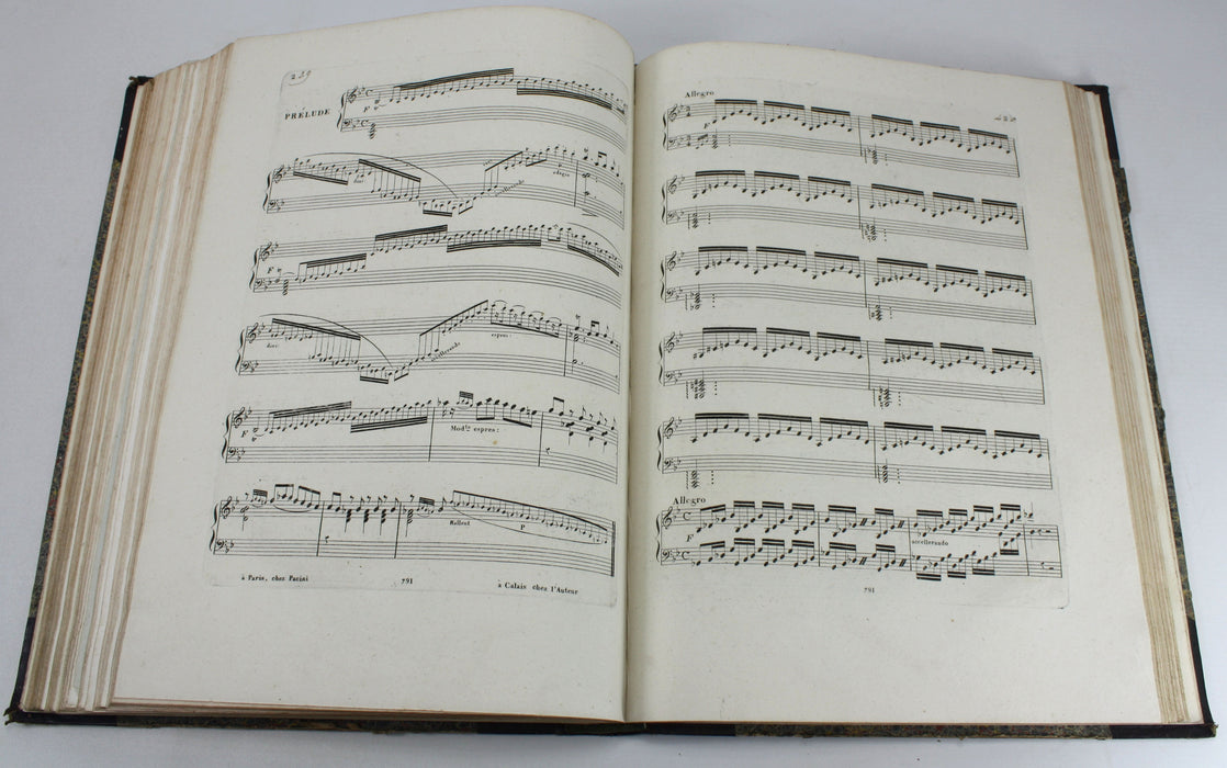 Original 19th Century Sheet Music Book, pre-Victorian era. Book M7.