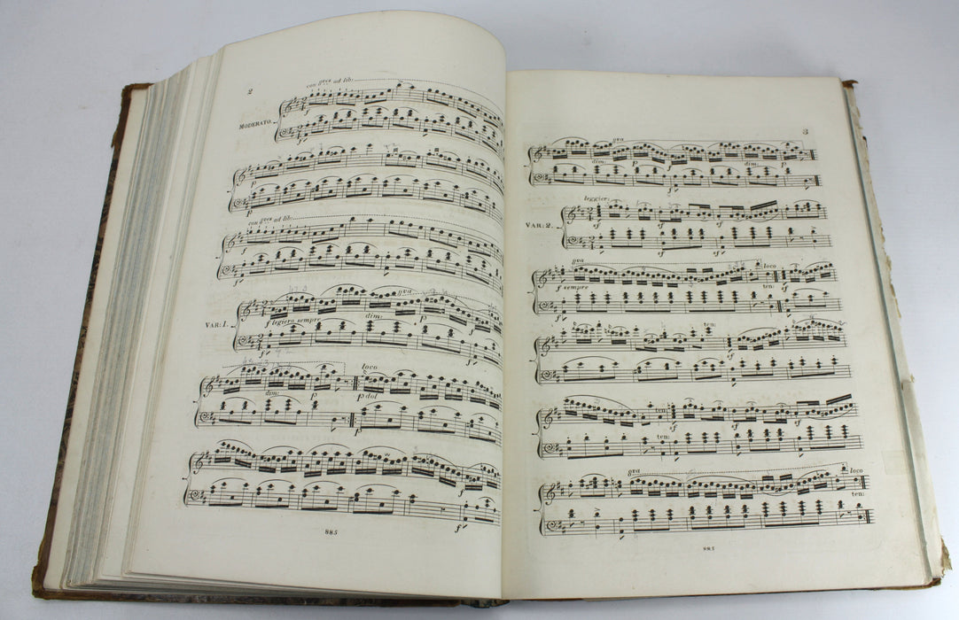 Original 19th Century Sheet Music Book, pre-Victorian era. Book M8.