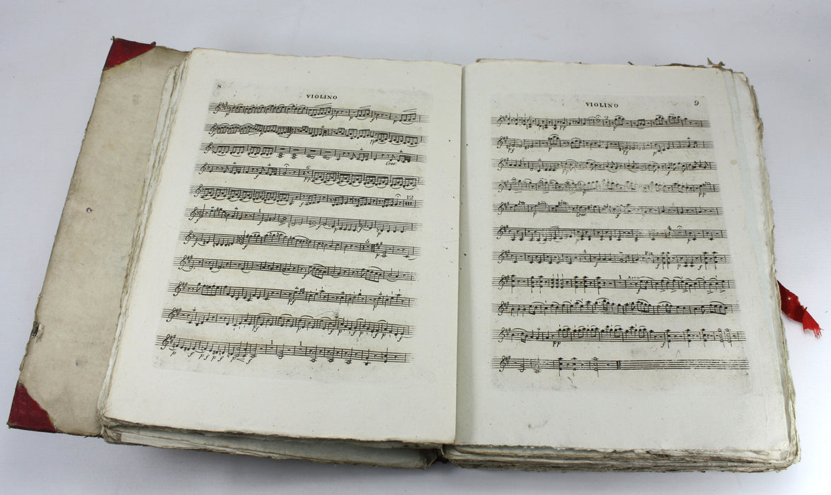 Original 18th/19th Century Sheet Music Book Folio, pre-Victorian era. Book M9.