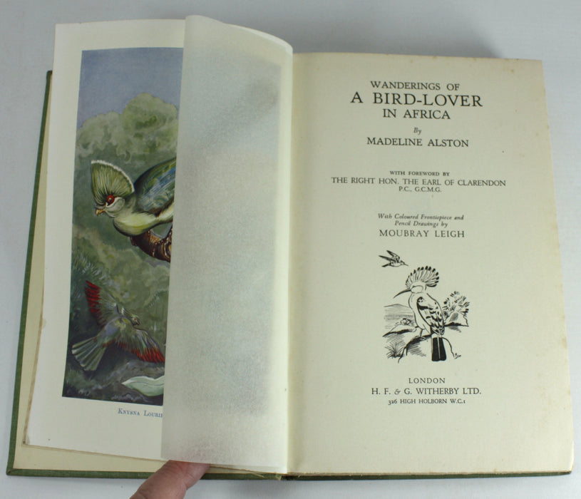 Wanderings of a Bird-Lover in Africa, Madeline Alston, 1937