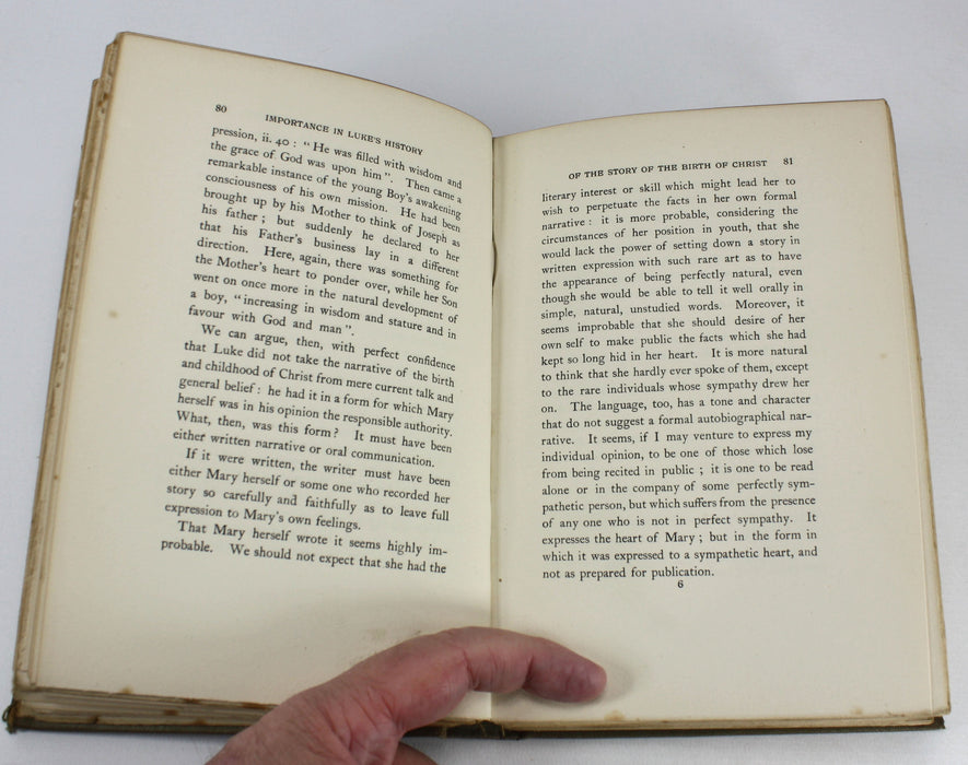 Was Christ born at Bethlehem? A Study on the Credibility of St. Luke, W.M. Ramsay, 1898