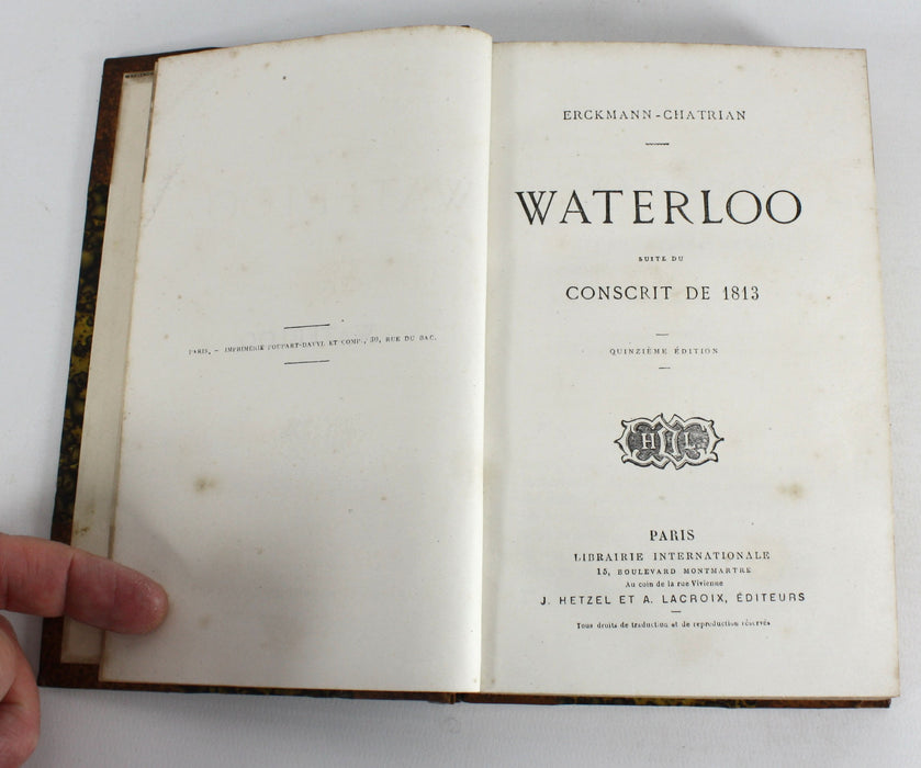 Waterloo, Suite du Conscrit de 1813, Erckmann-Chatrian, c. 1870