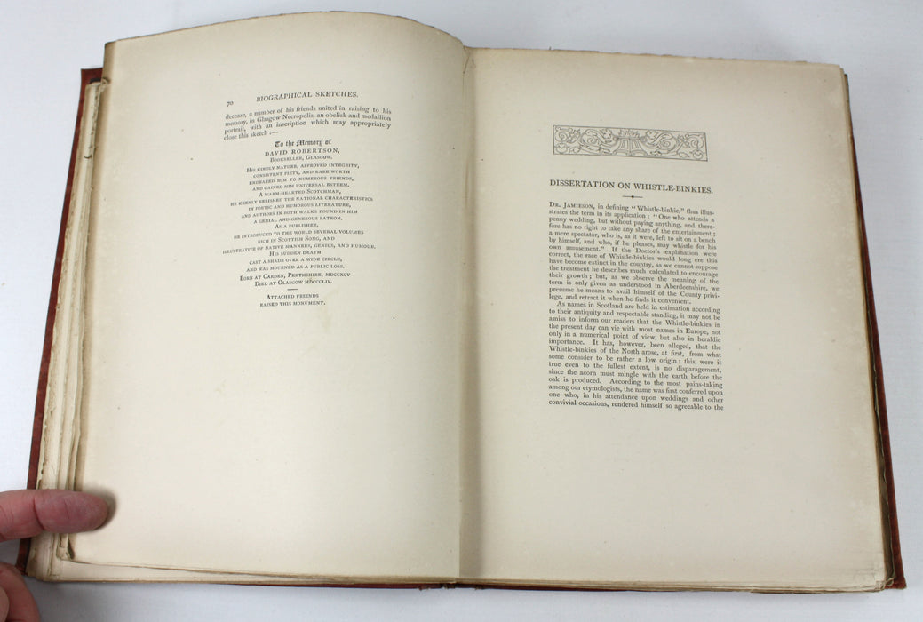 Whistle-Binkie or The Piper of the Party, 1878 limited edition