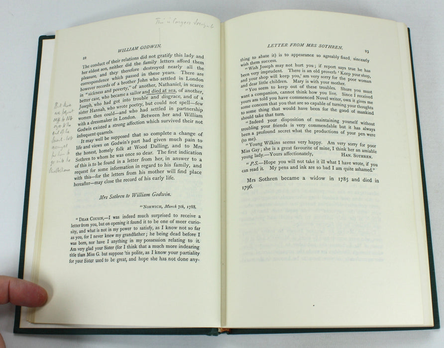 William Godwin: His Friends and Contemporaries, C. Kegan Paul, 1970
