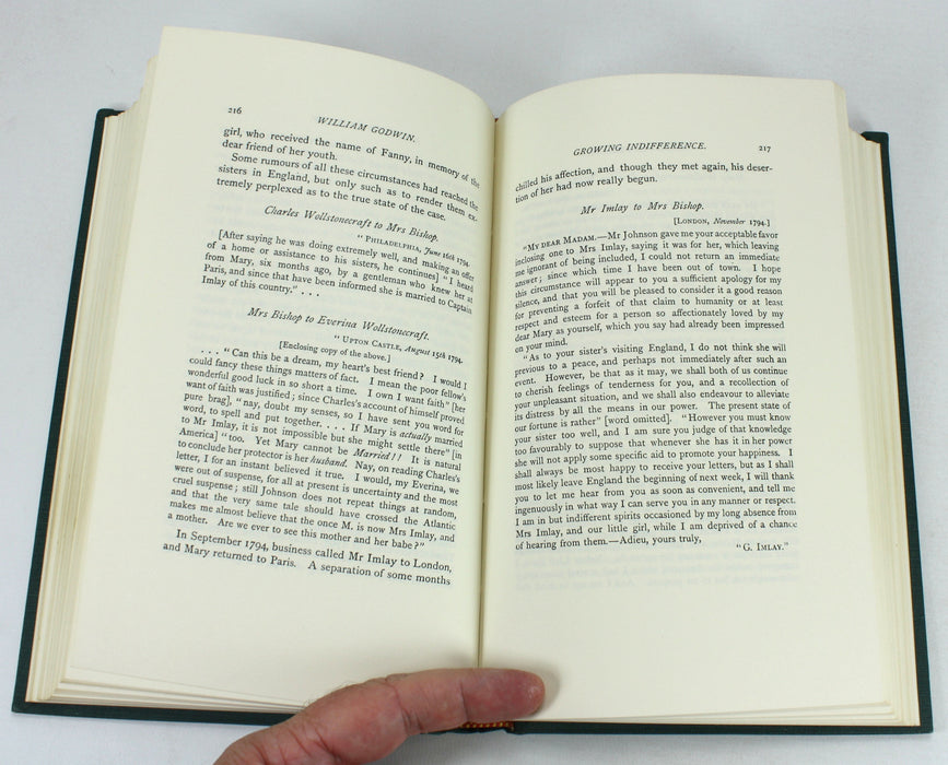 William Godwin: His Friends and Contemporaries, C. Kegan Paul, 1970