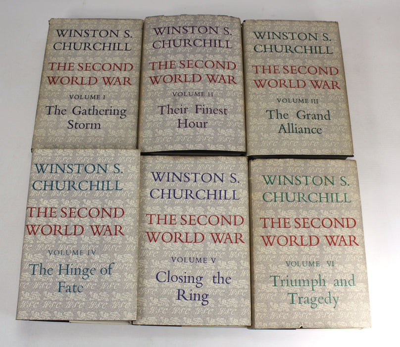 Winston Churchill; The Second World War, 6 Vol set, 1948-1954.