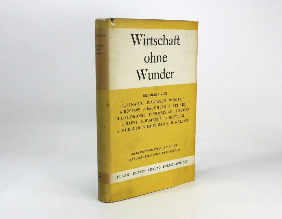 Wirtschaft ohne Wunder, 1953, first edition.