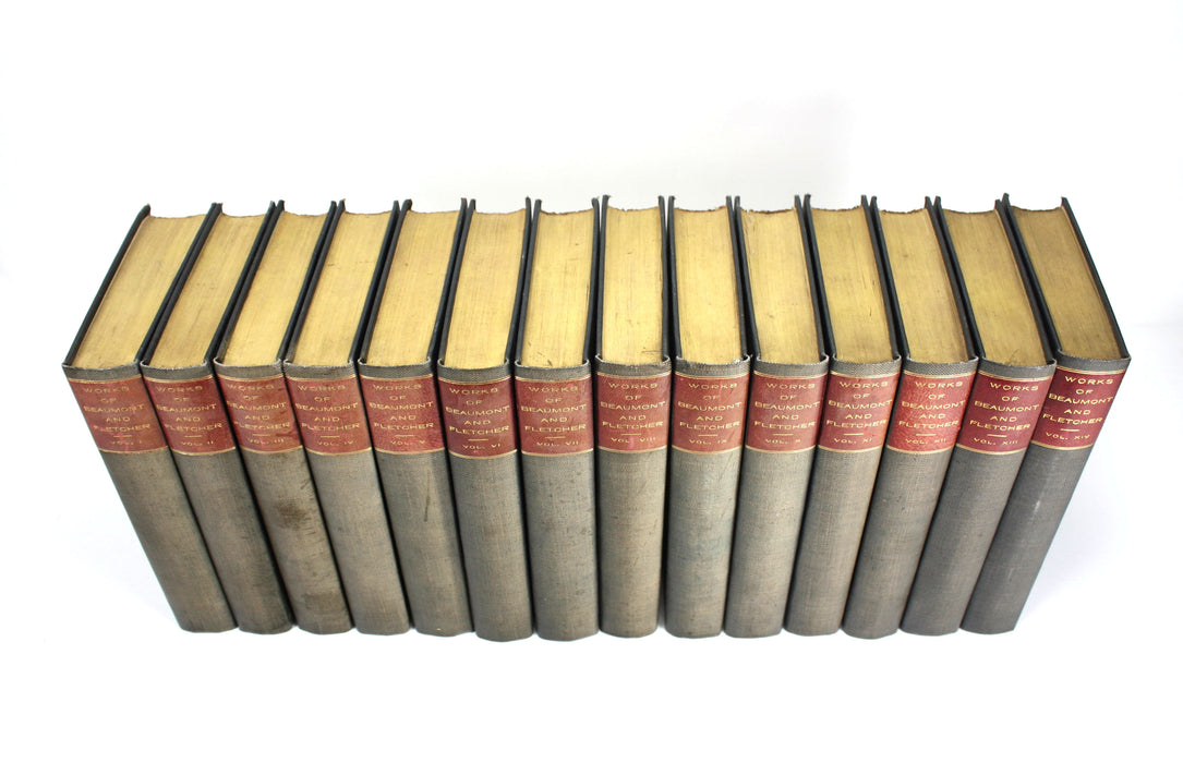 The Works of Beaumont and Fletcher, Henry Weber, 14 Volume Set 1812