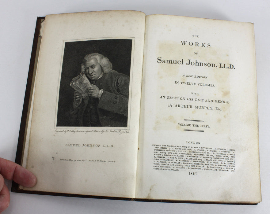 Works of Samuel Johnson, Twelve Volumes complete, 1816