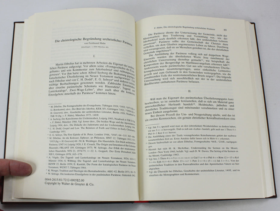 Theology Bundle: Zeitschrift fur die Neutestamentliche Wissenschaft, 1925-1981, 16 Volume book collection
