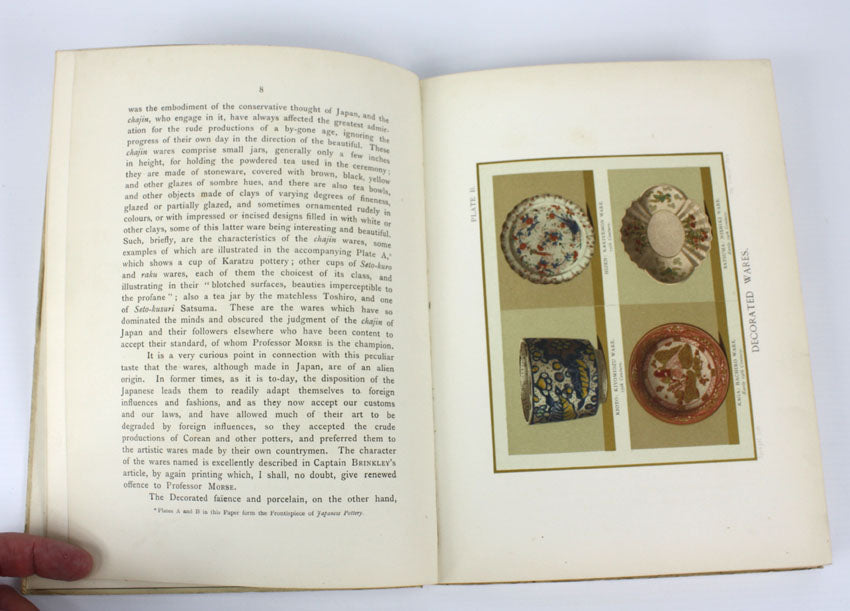 A Vindication of the decorated Pottery of Japan, James L Bowes, 1891, privately printed