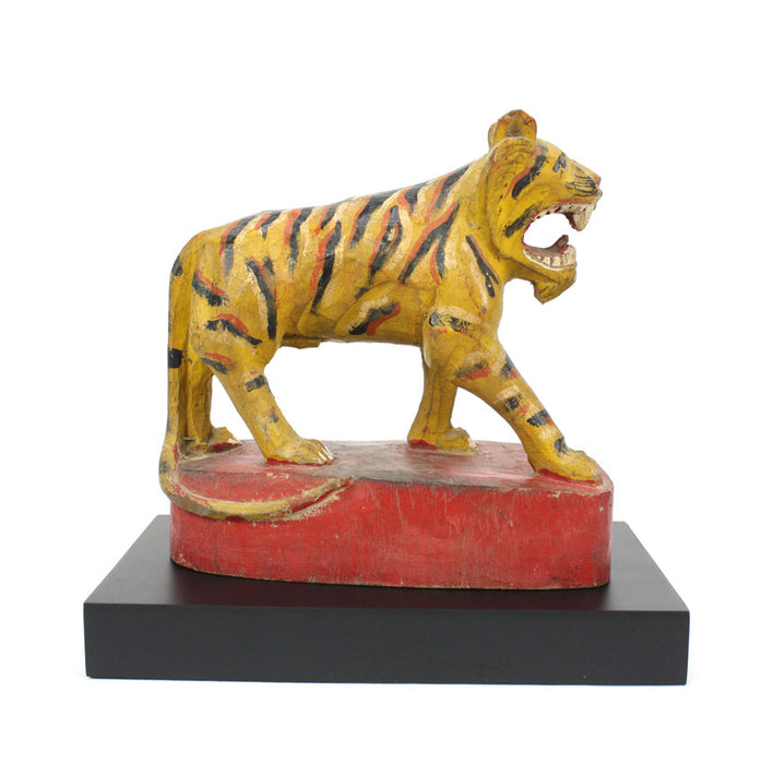 Burmese tiger, painted and lacquered wood, No.2