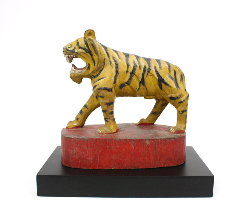 Burmese tiger, painted and lacquered wood, No.2