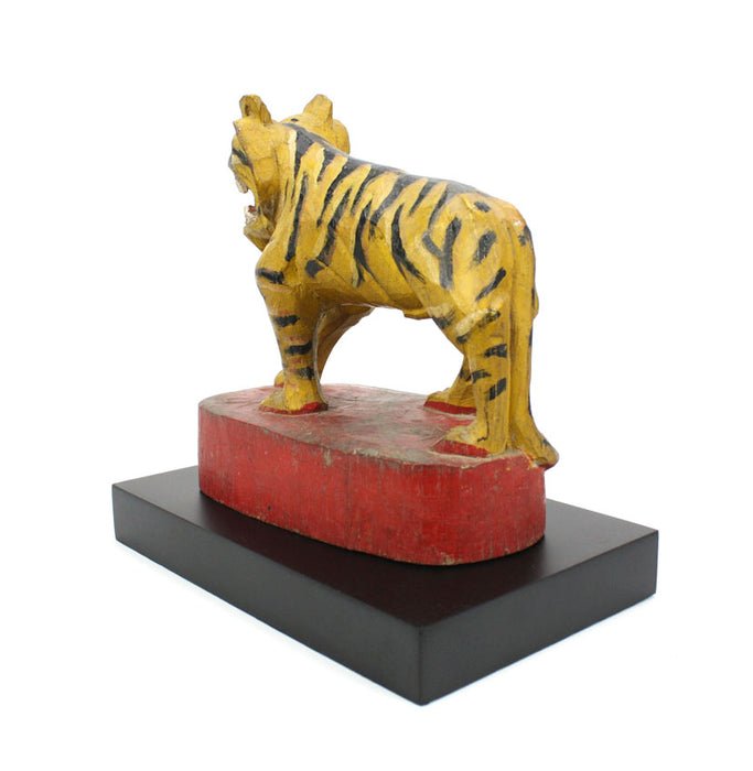 Burmese tiger, painted and lacquered wood, No.2