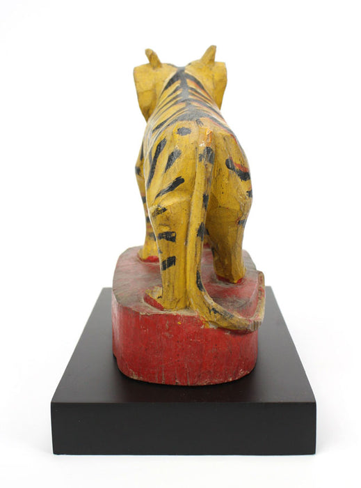 Burmese tiger, painted and lacquered wood, No.2