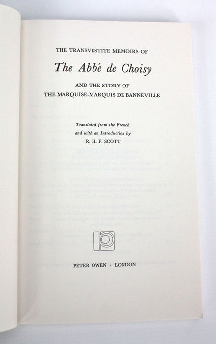 The Transvestite Memoirs by Abbe de Choisy