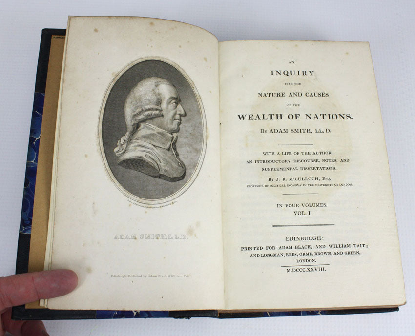 Adam Smith, Wealth of Nations, 4 Volumes complete, 1828